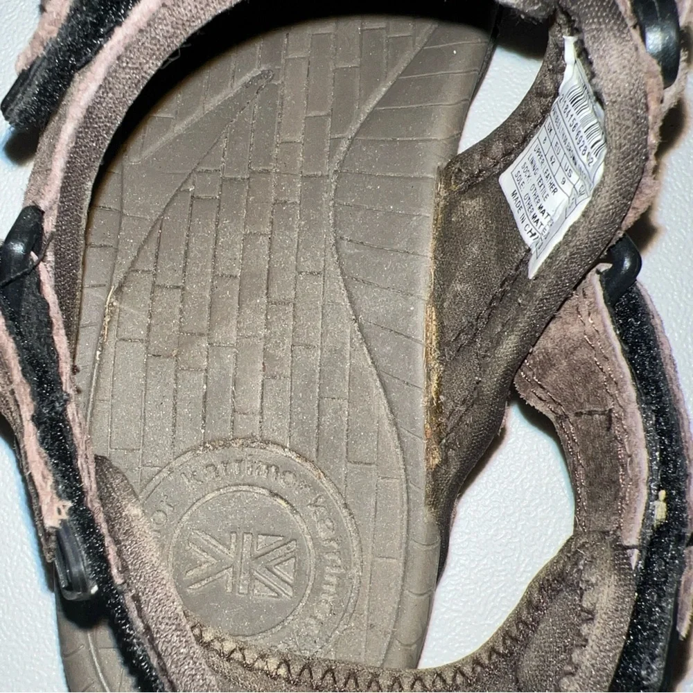 Karrimor Antibes Leather Sandals Mens Brown Size 9 Walking Hiking.
